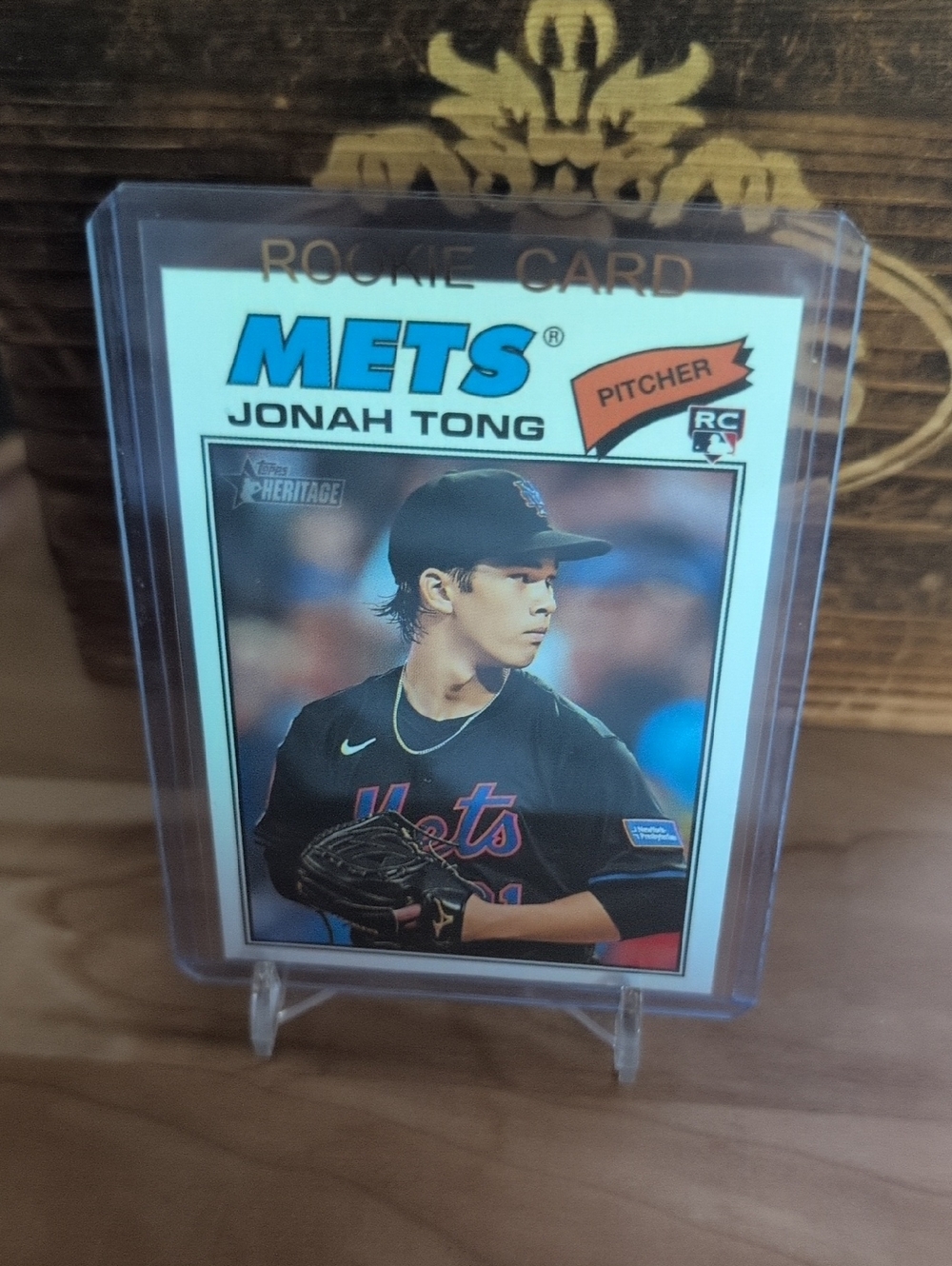 2026 Topps Heritage Jonah Tong Rookie Card Mets 🔥🔥🔥